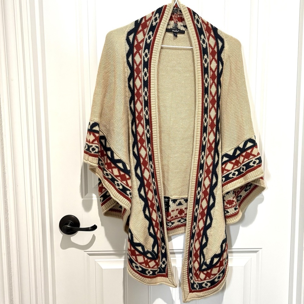 Women's Southwest Aztec Shawl  Wrap Boho One Size Hippie Tribal Festival
